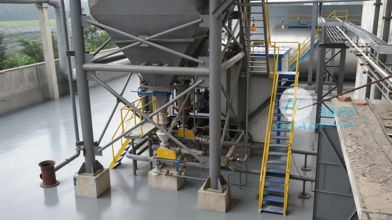 Sistema de Transporte Pneumático para Pó Micronizado de Carboneto de Silício