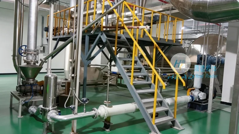 Solução de Transporte Pneumático para Pó de Lacto