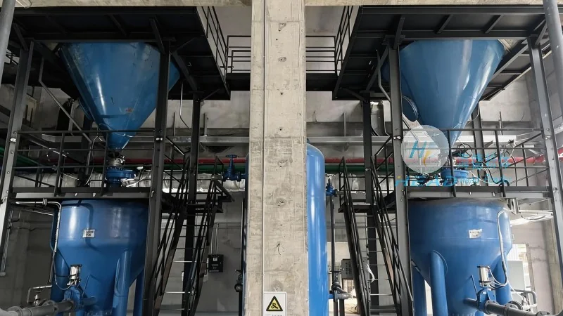 Solução de transporte pneumático de pó de carbonato de cálcio pesado