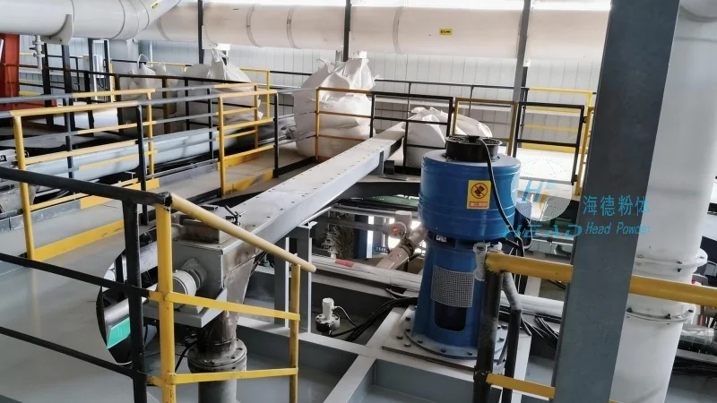 Solução de transporte pneumático para partículas de gel de sílica