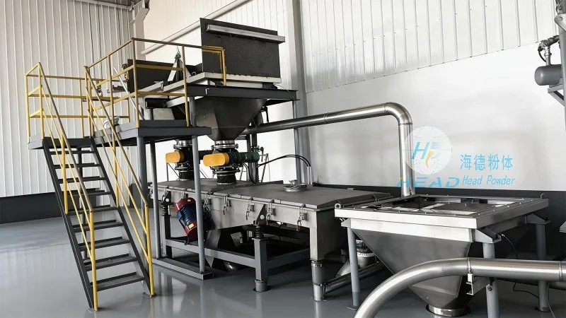 Solução de transporte pneumático para partículas de gel de sílica