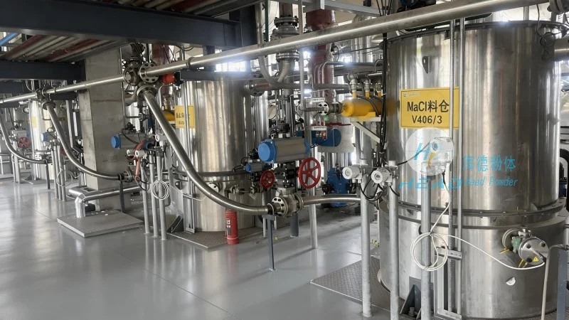 Caso de engenharia para transmissão fechada de pó de calcário em silo de bomba na Usina Elétrica de Kayseri, na Turquia