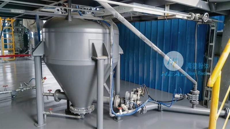 Solução de Transporte Pneométrico com Pó de Zinco