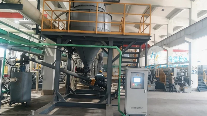 Solução de Transporte Pneumático para Pó de Plástico Biodegradável