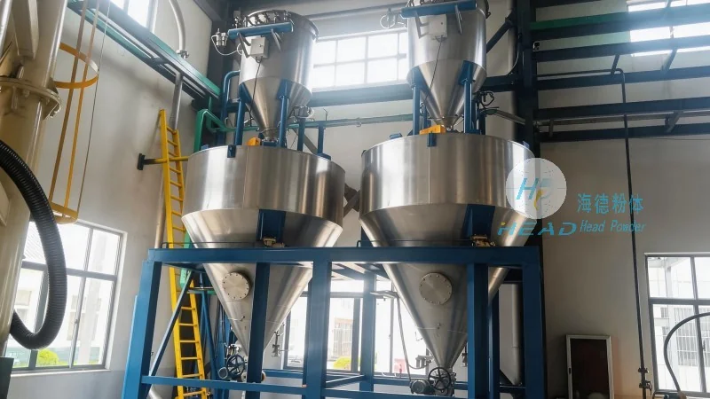 Solução de transporte pneumático de partículas de transportador de alimentos plástico