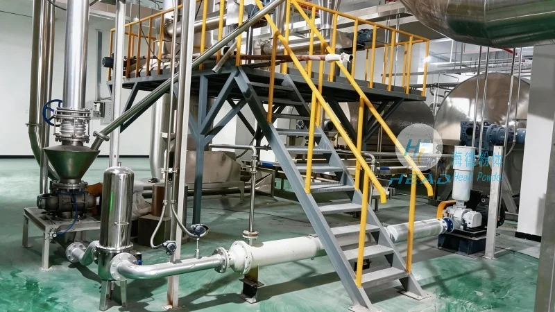 Esquema de Transporte Pneumático de Pó Sólido com Água de Amônia