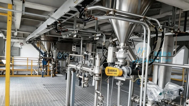 Solução de Transporte Pneumático para Pó de Mica