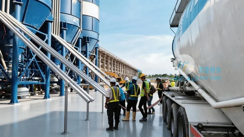 Plano de Transporte Pneumático para Pó de Escória de Aço