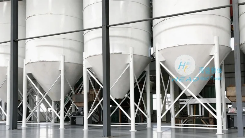 Exemplo de transporte pneumático para a quebra da ponte do silo de enchimento ultra-fino em Pekanbaru, Indonésia Exemplo de transporte pneumático para a quebra da ponte do silo de enchimento ultra-fino em Pekanbaru, Indonésia